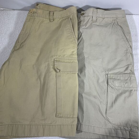 Nautica Chaps Bundle Mens Cargo Shorts 36 Waist Khaki - Picture 2 of 14